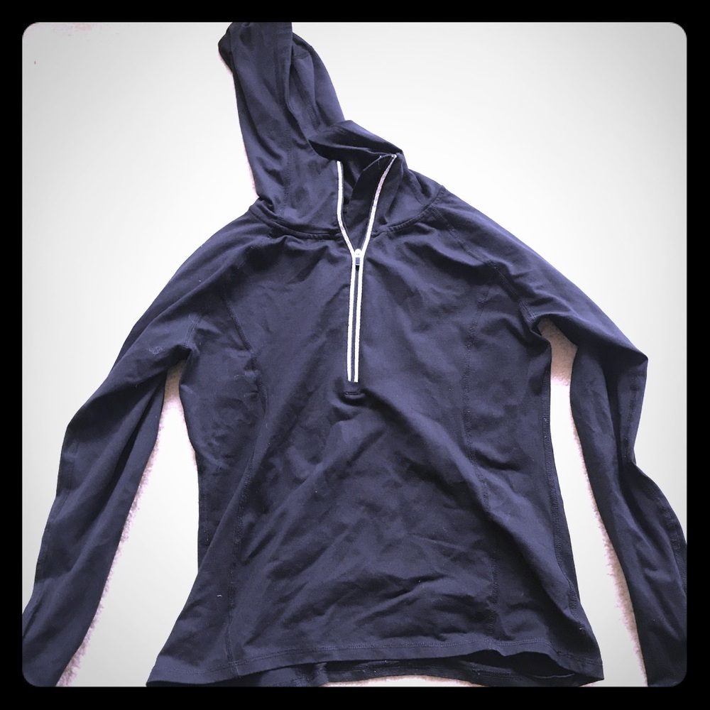 Calvin Klein zip workout top long sleeves